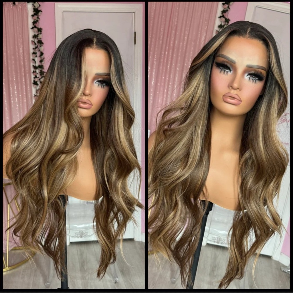 Human Hair Blended Lace Front Wig